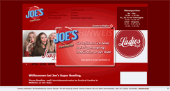 Desktop Screenshot of joes-superbowling.de